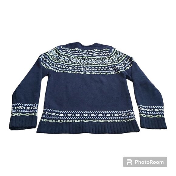 Denver Hays Super Soft Blue V-Neck Sweater - Size Small, 100% Polyester - Picture 2 of 8